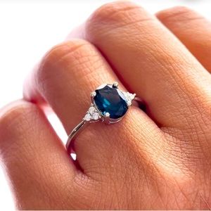 London Blue Topaz Ring 925